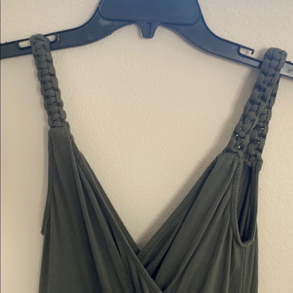 New Ella moss braided green empire dress size Med. - Picture 12 of 12